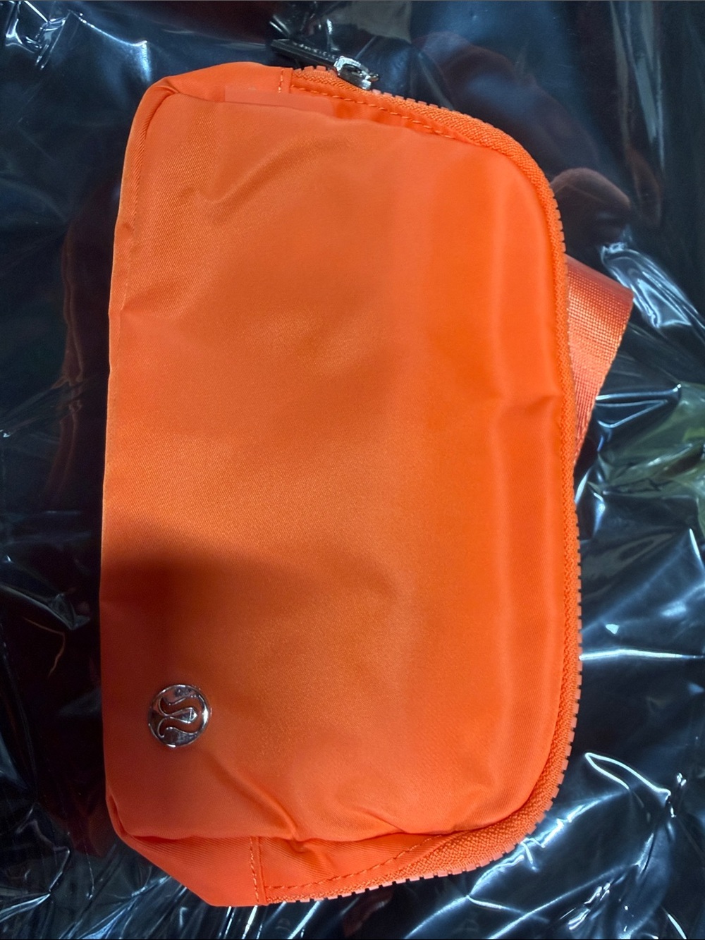 lululemon athletica Orange Zippered Phone Pouch